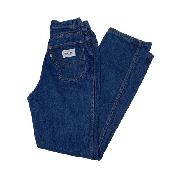 Vintage Levi’s 554 White Tab Double Horse Patch Women's Sz 26x32 High Rise Jeans - Picture 2 of 12